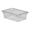 Cambro Camwear 12"x18"x6" Deep 3 gal. Clear Polycarbonate Food Storage Box 12186CW135 - alternate 1